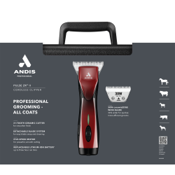 Andis Pulse ZR II batteri maskine incl. ekstra batteri 